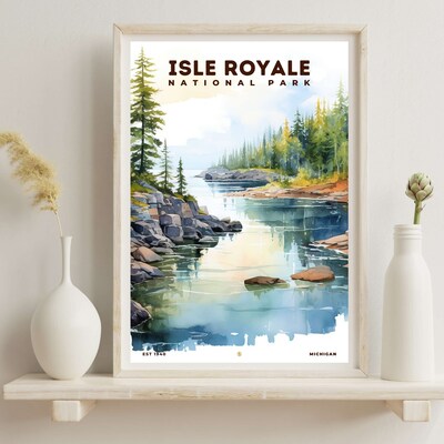 Isle Royale National Park Poster, Travel Art, Office Poster, Home Decor | S8 - image6